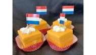 Oranje Petit Four afbeelding