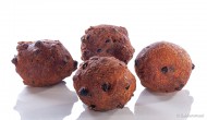 Oliebol met krenten en rozijnen afbeelding